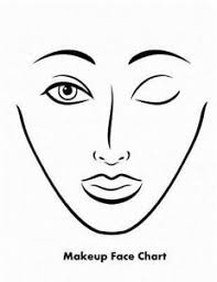 makeup face chart by sarie smith 2016