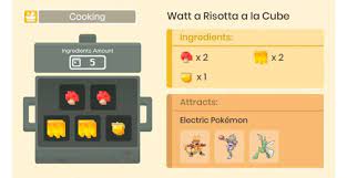 How to attract every type of pokemon in quest, with a full guide to recipes, ingredients and cooking pots. How Attract Electric Pokemon Best Recipe Cooking Guide For Pokemon Quest