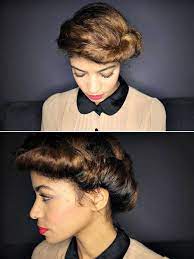 20 Elegant Vintage Updos Hair Styles Curly Hair Styles Natural Hair Styles