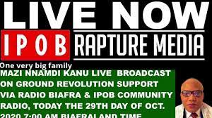 Nnamdi kanu threatens to cause problems for nigeria. Ipm Mazi Nnamdi Kanu Live Broadcast Via Icr Rbl On The 29th Of Oct 2020 7 00 Am Gmt Youtube