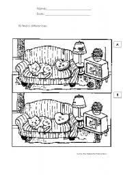 Online printable hidden object puzzles for adults are a few of the most enjoyable things which you should use to pass the time, however they are also ideal for using an active part in your puzzle resolving. Find The Differences Esl Worksheet By Ninha2