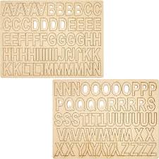 Bright Creations 120 Piece Wooden A Z Alphabet Letters Wood Letter Blocks For Kids Diy Arts Crafts Home Decor 2 Inches Target