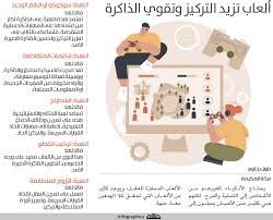 إنفوجرافيك: ألعاب تزيد التركيز وتقوي الذاكرة | صحيفة مكة