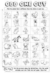 20 activities for the elderly with dementia. Odd One Out 1 6 Esl Worksheet By Gabitza