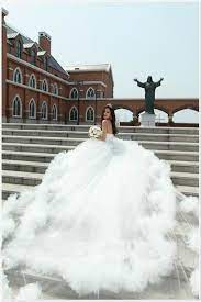 Royal Strapless Princess Net Vintage Train Princess Wedding Dresses 159 90 Puffy Wedding Dresses Wedding Dresses Fluffy Wedding Dress