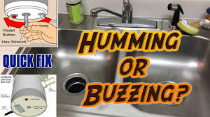 How To Fix A Broken Garbage Disposal Humming Or Buzzing Youtube