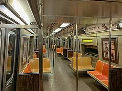 These cars, as well as the previous r44 were 75 feet (23 m) long. R46 New York City Subway Car Wikipedia