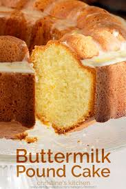 Gently mix in flour mixture alternately with the buttermilk. Buttermilk Pound Cake