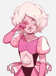 The goofball is learning to save the world using the magical powers that come. Pink Diamond A Single Pale Rose Rose Quartz Steven Universe Season 5 Diamond Gemstone Child Face Png Pngwing