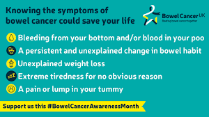 It's slightly more common in men than this test detects small amounts of blood in the faeces. Bowel Cancer Awareness Know The Signs Caring Together In Woodhouse And Little London