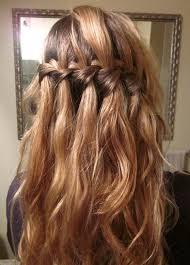 The waterfall braid has been elegantly done on the side of the head. Elegant Waterfall Braid Hairstyles For Curly Hair Hairstyles Weekly