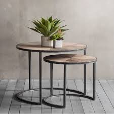 Fulton Modern Nesting Coffee Tables Metal And Wood Nesting Coffee Tables Coffee Table Wood Metal Coffee Table