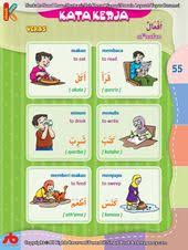 Kamus Bergambar Anak Muslim 3 Bahasa Mengenal Kata Kerja Indonesia Inggris Arab 1 Bahasa Membaca Kosakata