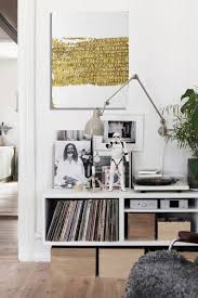 Gold Leaf Abstract Canvas Gold Leaf Painting Modern Art Etsy In 2020 Home Decor Scandinavian Design Living Room Elle Decor
