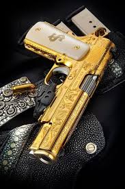 Engraved Black And Gold 1911 Pin Em Engraving Knives And Guns