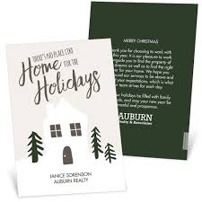 Home For The Holidays Business Holiday Card Pear Tree In 2020 Business Holiday Cards Holiday Cards Christmas Card Design