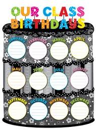 Our Class Birthdays Chart Class Birthdays Pinterest
