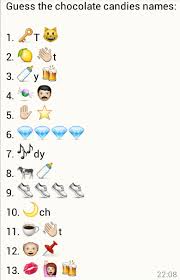 Guess The Chocolate Candies Name Kitty Party Games Candy Games Emoji Quiz