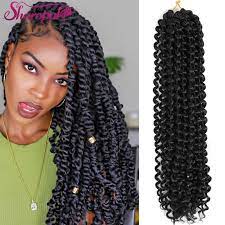 Amour (10) bobbi boss (133). Passion Twist Hair 18 Inch Water Wave Synthetic Braids For Passion Twist Crochet Braiding Hair Bohemian Curly Aliexpress
