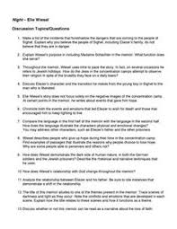 Answer key for elie wiesel night packet. 30 Night Ideas Night By Elie Wiesel Elie Wiesel Teaching