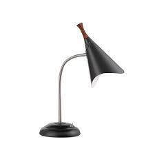 Mainstays led desk lamp, flexible metal gooseneck, black. 18 5 Draper Gooseneck Desk Lamp Black Adesso Target