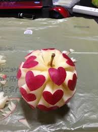 Jablko W Serduszka Food Food Carving Love Food
