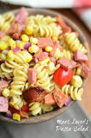 Greek rotini pasta salad recipe. Meat Lover S Pasta Salad Recipe Will Cook For Smiles