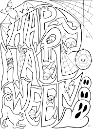 Color the words and the black cat and jack o lantern. Download Hd Our Digital Images Polymer Stamp Angel Policy Happy Halloween Coloring Pages For Adults Transparent Png Image Nicepng Com