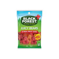Black Forest 1 Bag Juicy Bears Gummy Bears With Juicy Burst Centers Strawberry Lemon Watermelon Lime