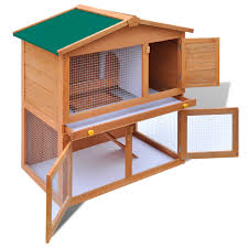 Which rabbit breed we can catch for meat? Kaufe Outdoor Rabbit Hutch Small Animal House Pet Cage 3 Doors Wood