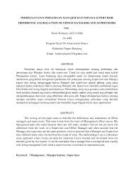 Baik secara tunai, bunga, penghasilan tunggal, jangka waktu tetap, salah satu diantara semua ini. Pdf Perbedaan Dan Persamaan Manajer Kantor Dan Supervisor Tantri Wahyuni Academia Edu