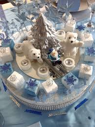 Low price for deco noel ours: Centre De Table Avec Ours Polaires Decoration Table De Noel Centre De Table Noel Deco Table Noel