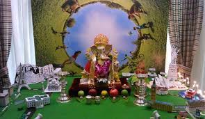 Sketch out a plan or visualise how the theme can be turned into. Ganpati Decoration Ideas At Home Ganesh Pooja Decoration Pooja Room Decor For Ganesh Chaturthi Decoration Ideas For Ganpati Pooja Ganpati Decoration Decoration For Ganpati Pooja Decoration