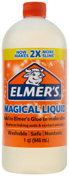 Mix the saline solution into your slime until it starts to form together. Elmer S Liquid Slime Activator Quart Clear School Specialty Marketplace