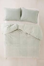 Pbteen.com has been visited by 10k+ users in the past month Eyelet Light Green Stripe Duvet Cover