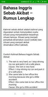 Nadina makan karena dia lapar dari kalimat diatas kita bisa menyimpulkan bahwa nadina makan (sebuah efek) dia lapar (sebuah sebab) kata karena (kata penghubung yang menyatakan sebab dan akibat). Contoh Kalimat Conjunction Fur Android Apk Herunterladen