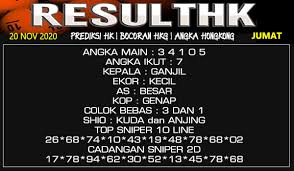 Prediksi Hk Jumat 20 November 2020 Togel Hongkong Resulthk Com