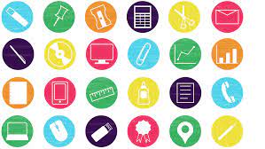 Colorful Office Icons Office Icon Elearning Office Colors