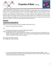 An introduction to the intermolecular forces needed to for molecular solids and liquids. Stickymoleculesse Docx Name Date Student Exploration Sticky Molecules Vocabulary Adhesion Capillary Action Capillary Tube Cohesion Hydrogen Bond Course Hero