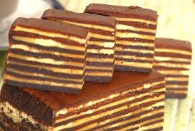 Eh puasa pun blom lagi ☺. Resepi Kek Lapis Coklat Cheese Sarawak