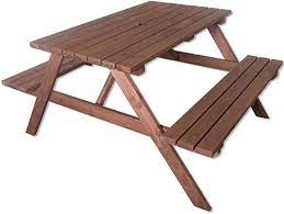 The picnic table plans include plans for traditional, octagon, hexagon, round, folding, small, and large picnic tables. Custom Made Wooden Picnic Table And Bench Ready Made Outdoor Furniture Dubai Garden Centre