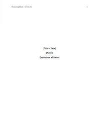 To cite a website in a paper using apa format, gather the author's name, the title of the article, the date of publication and the url for that website. How Do I Write An Apa Cover Page Free Templates Hloom
