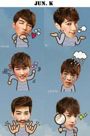 K (formerly known as junsu), nichkhun, taecyeon, wooyoung. Everything About 2pm Poster 2pm Naver Band Stickers Have Been Released In Korea Band Stickers Line Sticker Instagram