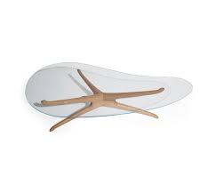 Vladimir kagan 5301 coffee table with travertine top & natural walnut legs. Sculpture Coffee Tables From Vladimir Kagan Architonic
