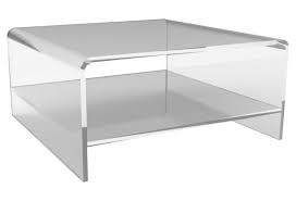 This thick lucite table is a fresh find from a miami beach estate has been professionally polished to remove any scuffs or marks to the lucite. Square Waterfall Coffee Tables Coffee Table Acrylic Coffee Table Coffee Table Square
