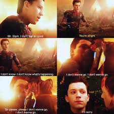 Tom Holland Mr Stark I Don T Feel So Good This Made Me Cry So Much He Also Improvised This Part Tom Holland Is An Amazing Actor Tom Holland Marvel Superheroes Marvel Funny