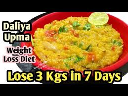 Daliya Upma Weightloss Recipe Healthy Breakfast Recipe Youtube