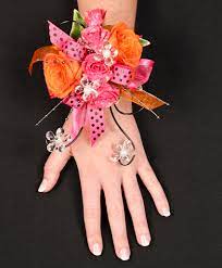 Check spelling or type a new query. Hot Pink Orange Prom Corsage In Greenville Oh Helen S Flowers Gifts