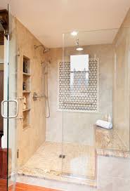 It may sound extreme, but the truth is shower seats save lives. Shower Seat With Diamond Mosaic Tile Insert Traditional Bathroom Bridgeport By Kitchen Bath Design Construction Houzz