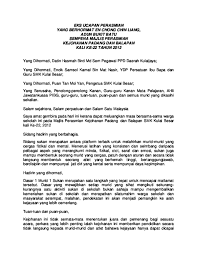 Bersyukur saya ke hadrat allah swt atas kehidupan yang indah ini serta terima kasih kepada penganjur hari sukan sekolah semerbak sesi 2010 yang telah memberi peluang kepada. Doc Ucapan Perasmian Sukan Kamal Khalip Academia Edu